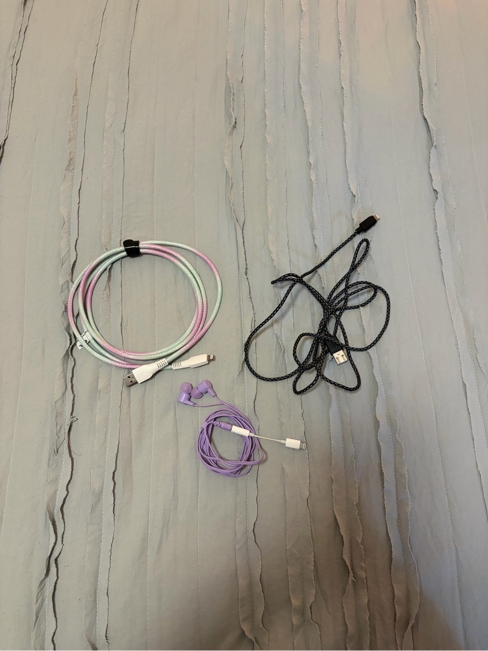 Various lot of lightning cable chargers and accessories